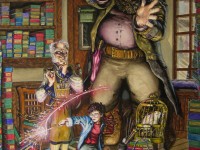 سال 1370 هری در حال خرید چوبدستی پر ققنوس در فروشگاه الیوندر همراه با هاگرید و آقای الیوندر